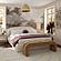 Bara Cream Textured Velvet King Bed by TOV Furniture