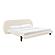 Ophelia Cream Faux Wool King Bed by TOV Furniture