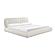 Karol Cream Vegan Leather Queen Bed by TOV Furniture