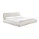Karol Cream Vegan Leather King Bed by TOV Furniture