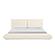 Romp Cream 100% Recycled Linen King Bed by TOV Furniture