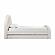 Moon Cream Boucle Twin Trundle Bed by TOV Furniture