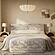 Isla Cream Jacquard Pattern King Bed by TOV Furniture