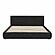 Isla Charcoal Textured Velvet King Bed by TOV Furniture