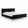 Angela Black Upcycled Linen King Bed by TOV Furniture