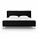Angela Black Upcycled Linen King Bed by TOV Furniture