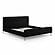 Angela Black Upcycled Linen King Bed by TOV Furniture