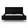 Angela Black Upcycled Linen King Bed by TOV Furniture