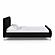 Angela Black Upcycled Linen Queen Bed by TOV Furniture