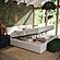 Meena Cream Upcycled Linen Storage King Bed by TOV Furniture
