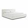 Meena Cream Upcycled Linen Storage King Bed by TOV Furniture