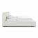Meena Cream Upcycled Linen Storage King Bed by TOV Furniture