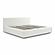 Meena Cream Upcycled Linen Storage King Bed by TOV Furniture