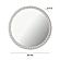 Baria White Wooden Mirror by TOV Furniture