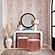 Baria Black Wooden Mirror by TOV Furniture