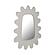 Genesis Mirror in White by TOV Furniture