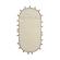 Bubbles Ivory Oval Wall Mirror by TOV Furniture