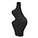 Tarri Black Steel Vase by TOV Furniture