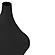 Tarri Black Steel Vase by TOV Furniture