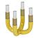 Kaonashi Mustard Yellow Candelabra by TOV Furniture