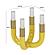 Kaonashi Mustard Yellow Candelabra by TOV Furniture