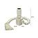 Harrison Cream Wooden Candlestick by TOV Furniture