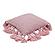 Stone Washed Blush Pink Cotton Tasseled Pillow by TOV Furniture