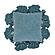 Stone Washed Denim Blue Cotton Tasseled Pillow by TOV Furniture