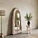 Kaia Cream Textured Small Floor Mirror by TOV Furniture
