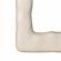 Kaia Cream Textured Small Floor Mirror by TOV Furniture