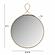 Ravina Braided Brass Round Wall Mirror by TOV Furniture