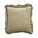 Alessia Distressed Beige Velvet Pillow by TOV Furniture