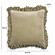 Alessia Distressed Beige Velvet Pillow by TOV Furniture