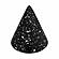 Gabby Speckled Black Cone Card Holder - Set of 4 by TOV Furniture