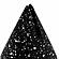 Gabby Speckled Black Cone Card Holder - Set of 4 by TOV Furniture