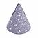 Gabby Speckled Purple Cone Card Holder - Set of 4 by TOV Furniture