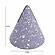 Gabby Speckled Purple Cone Card Holder - Set of 4 by TOV Furniture