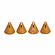 Gabby Speckled Terracotta Cone Card Holder - Set of 4 by TOV Furniture