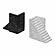 Gabby Speckled Black and White Stairway Bookends by TOV Furniture
