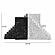 Gabby Speckled Black and White Stairway Bookends by TOV Furniture