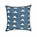 Indigo Triangles Cotton 20 inch Square Accent Pillow by TOV Furniture