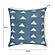 Indigo Triangles Cotton 20 inch Square Accent Pillow by TOV Furniture