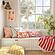 Portia Orange Embroidered Cotton Flex 20 x 12 inch Accent Cushion by TOV Furniture