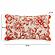Portia Orange Embroidered Cotton Flex 20 x 12 inch Accent Cushion by TOV Furniture