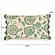 Portia Aqua Embroidered Cotton Flex 20 x 12 inch Accent Cushion by TOV Furniture