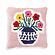 Blossom Tufted Cotton 20 inch Square Accent Pillow by TOV Furniture