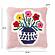Blossom Tufted Cotton 20 inch Square Accent Pillow by TOV Furniture