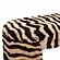 Zebra Brown Striped Tufted Bench by TOV Furniture