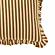 Alessia Taupe Striped Ruffle 20 inch Square Accent Pillow by TOV Furniture