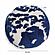 Coast Royal Blue Tufted 20